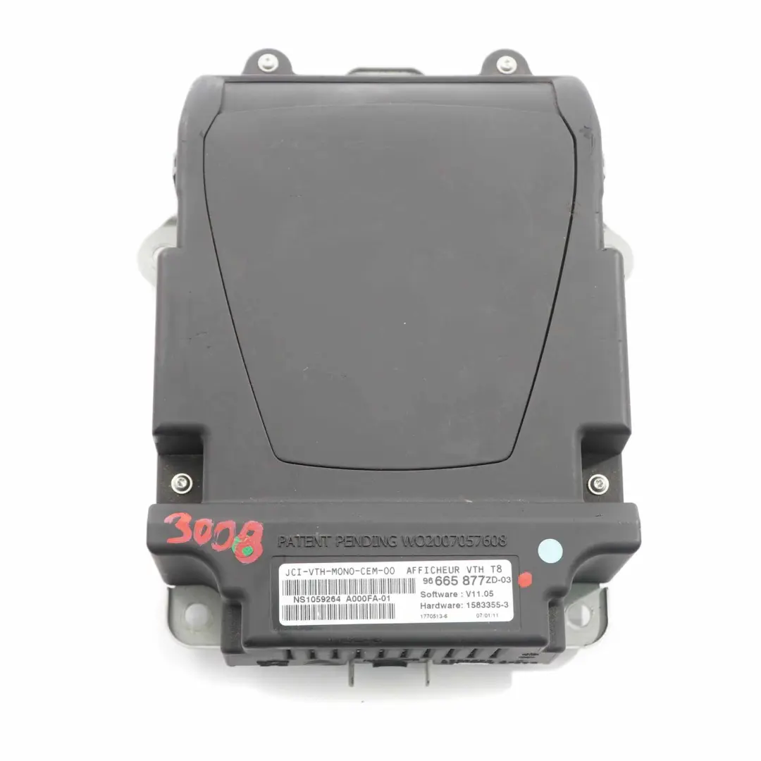 Peugeot 3008 Head-Up Display Hud Project Dash Screen Control Unit - SKU 96665877ZD - Part number 96665877ZD