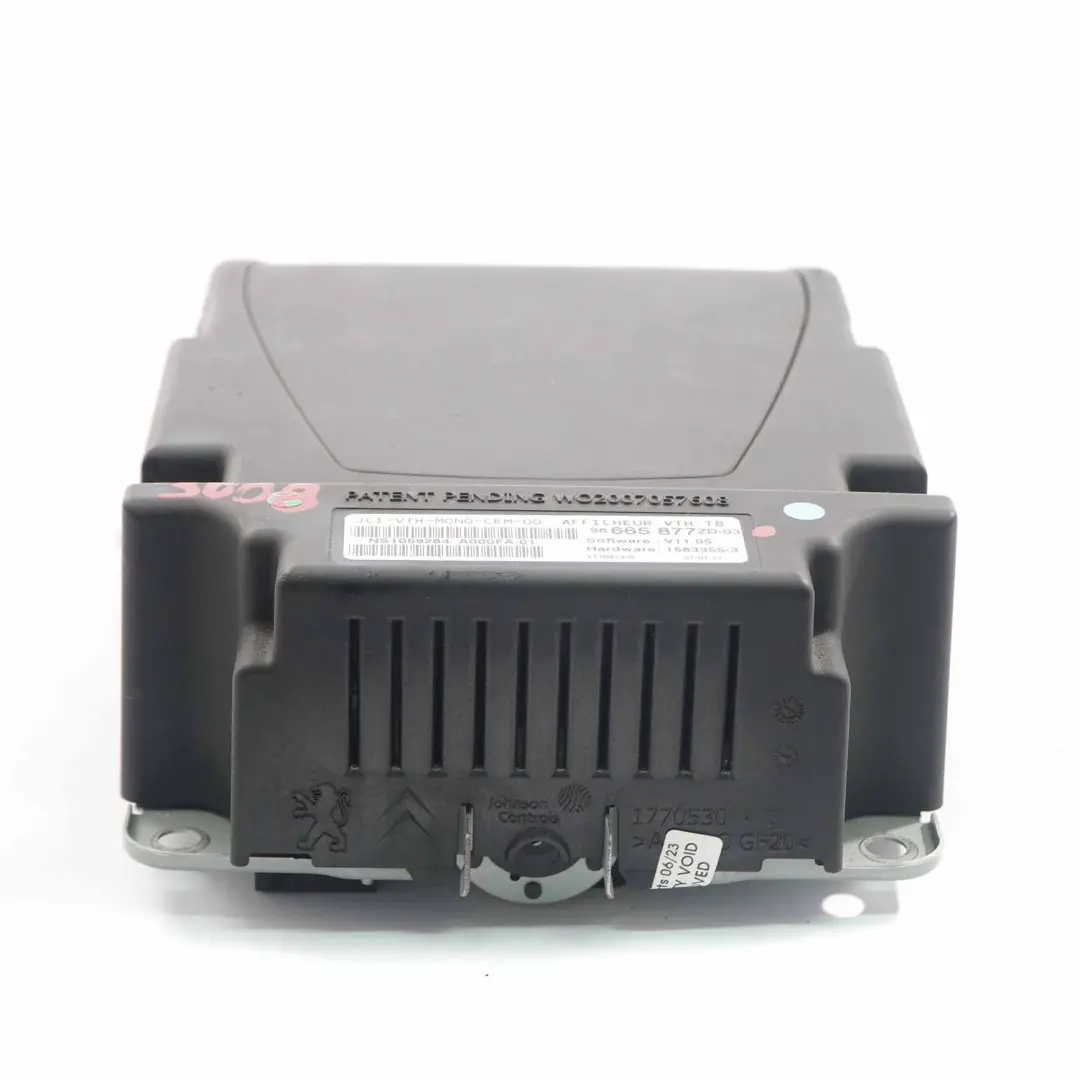 Peugeot 3008 Head-Up Display Hud Project Dash Screen Control Unit - SKU 96665877ZD - Part number 96665877ZD