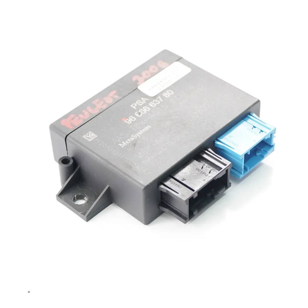 Peugeot 3008 PDC Module Parking Distance Control Unit ECU - SKU 9666663780 - Part number 9666663780