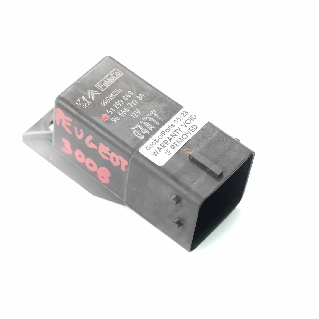 Peugeot Citroen Ford Volvo Modulo Relay Candeletta 8 Pin Unità Nero - SKU 9666671780 - Numero di parte 9666671780