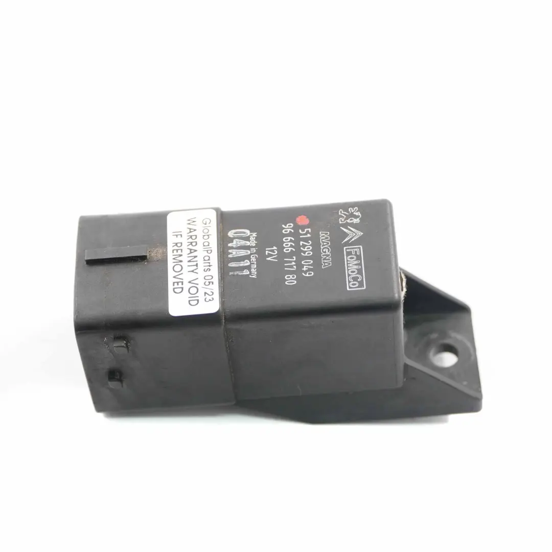 Peugeot Citroen Ford Volvo Relé Calentador Módulo 8 Pins Unidad Negro - SKU 9666671780 - Número de pieza 9666671780