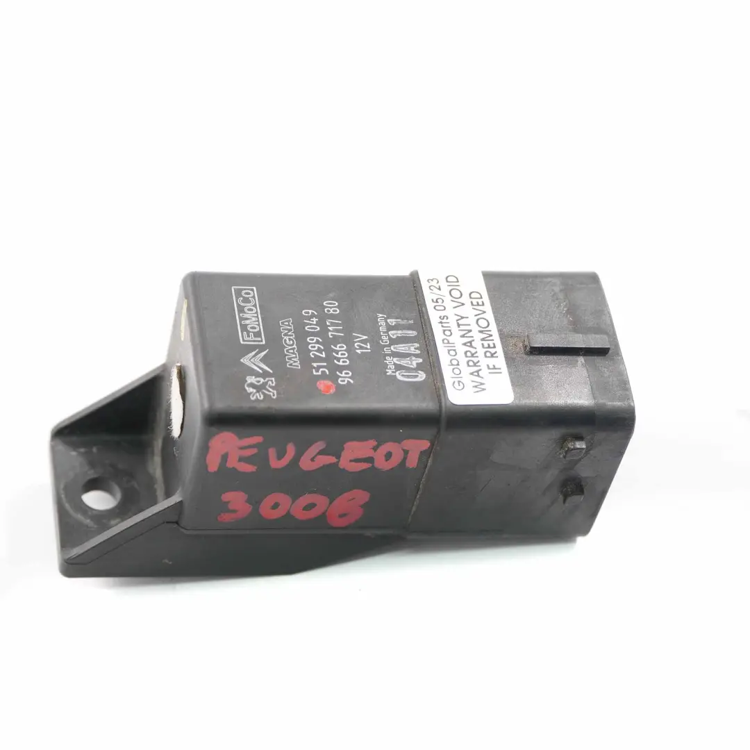 Peugeot Citroen Ford Volvo Relay Glow Plug Module 8 Pins Unit Black - SKU 9666671780 - Part number 9666671780