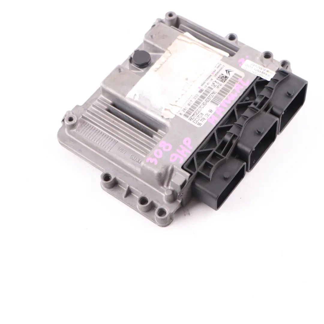 Peugeot 308 9HP 1.6 Diesel DV6DTED Engine Control ECU Module Manual - SKU 9666729580 - Part number 9666729580