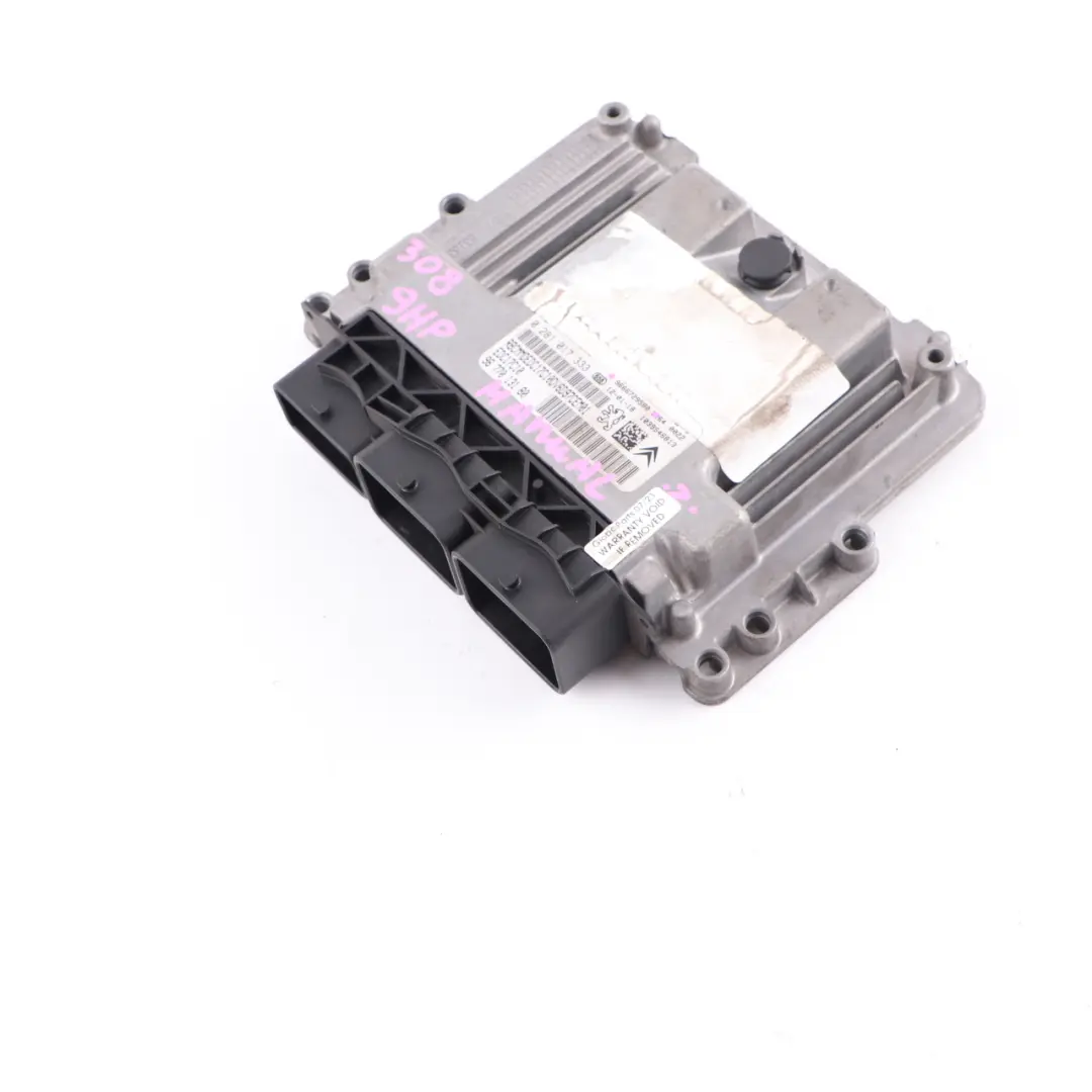 Peugeot 308 9HP 1.6 Diesel DV6DTED Engine Control ECU Module Manual - SKU 9666729580 - Part number 9666729580