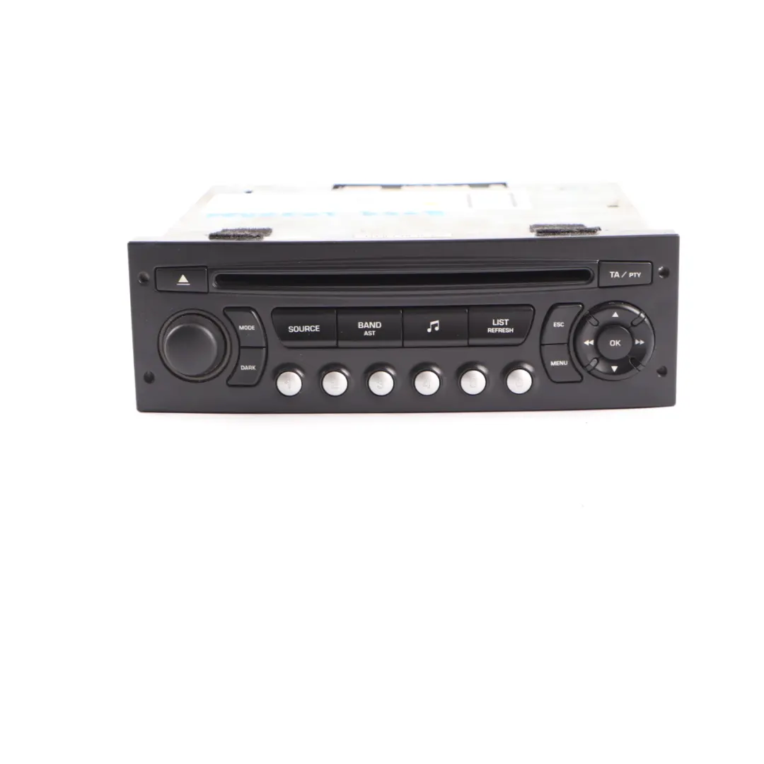 Radio CD Player Stereo Head Unit to Peugeot 3008 with Part number 9666967477 Peugeot 3008 Radio CD Player Stereo Head Unit - SKU 9666967477 - Part number 9666967477