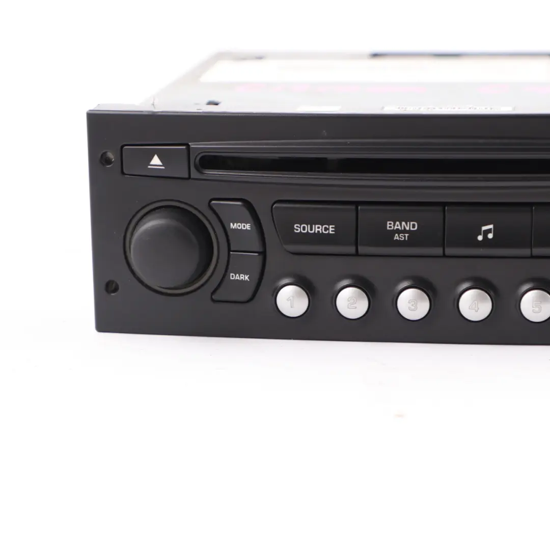 Citroen C4 CD Player Radio Audio Head Unit to with Part number 9666967777 Citroen C4 CD Player Radio Audio Head Unit - SKU 9666967777 - Part number 9666967777