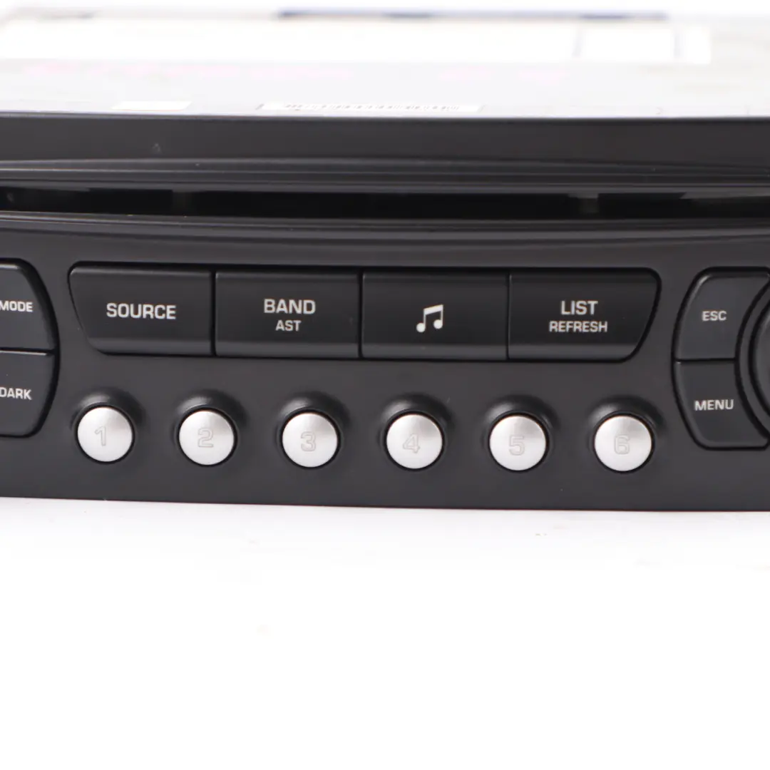 Citroen C4 CD Player Radio Audio Head Unit to with Part number 9666967777 Citroen C4 CD Player Radio Audio Head Unit - SKU 9666967777 - Part number 9666967777