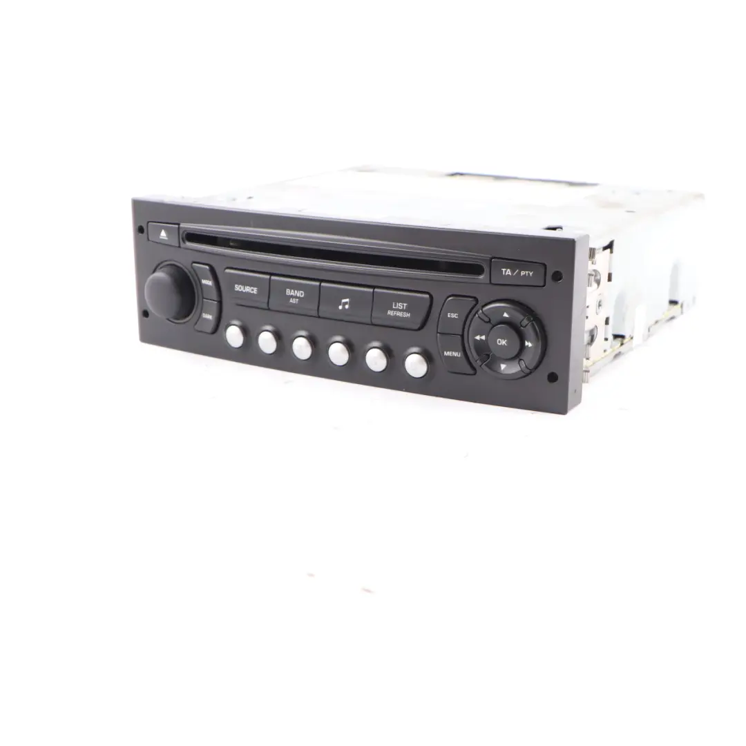 Citroen C4 CD Player Radio Audio Head Unit to with Part number 9666967777 Citroen C4 CD Player Radio Audio Head Unit - SKU 9666967777 - Part number 9666967777