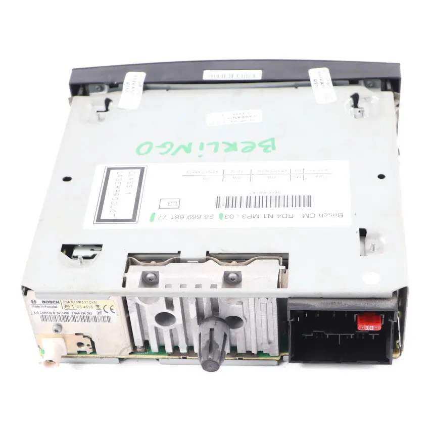 Reproductor CD MP3 Radio Estéreo para Citroën Berlingo Peugeot Partner con número de pieza 9666968177 Citroën Berlingo Peugeot Partner Reproductor CD MP3 Radio Estéreo - SKU 9666968177 - Número de pieza 9666968177