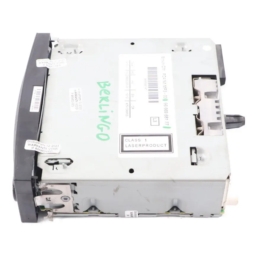  Citroen Berlingo Peugeot Partner CD Player MP3 Radio Stereo Head Unit - SKU 9666968177 - Part number 9666968177