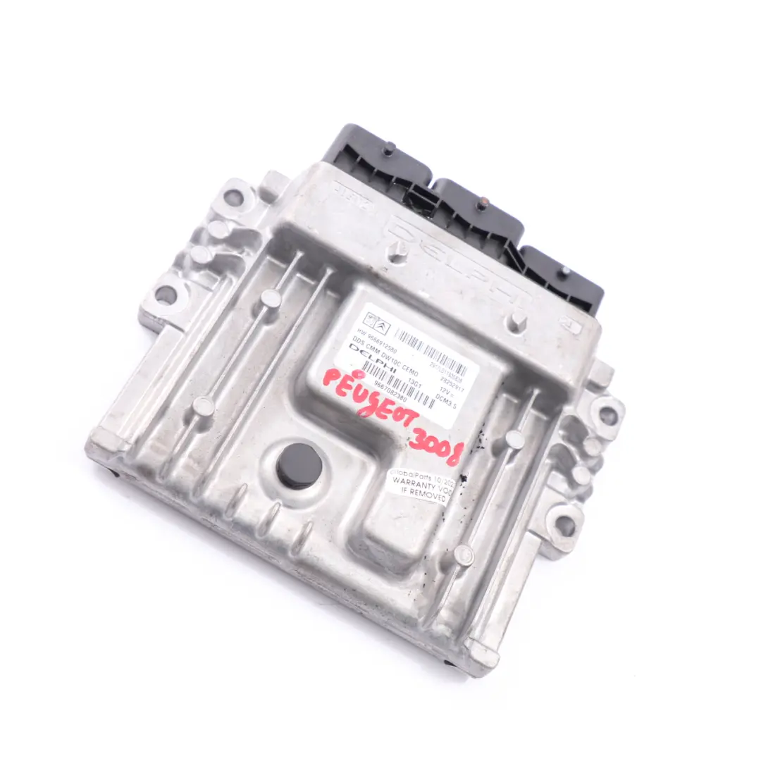 Peugeot 5008 2.0 HDI DW10C Diesel Engine Control Unit ECU - SKU 9667082380 - Part number 9667082380