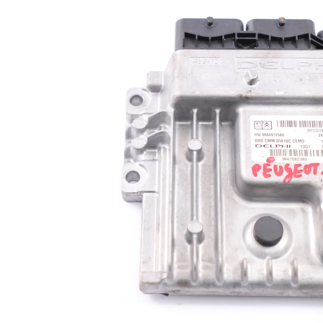 Peugeot 5008 2.0 HDI DW10C Unidad de control del motor diesel ECU - SKU 9667082380 - Número de pieza 9667082380