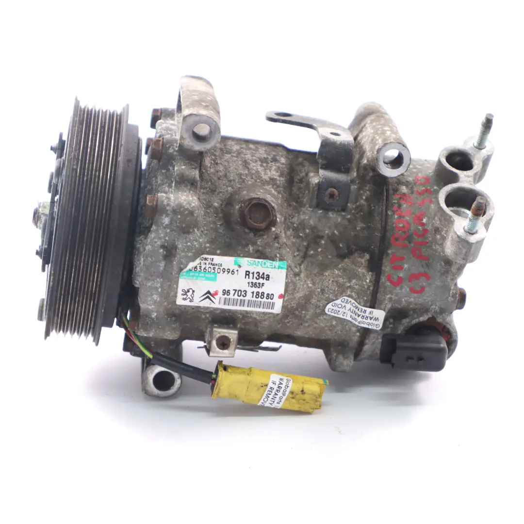  Citroen C3 1.6 HDI Air Conditioning Compressor Air Con A/C Pump - SKU 9670318880 - Part number 9670318880