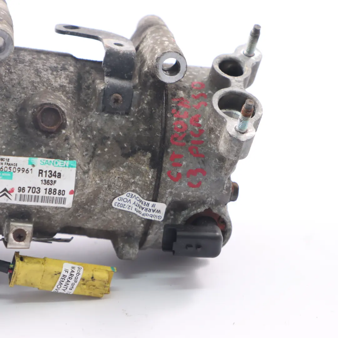  Citroen C3 1.6 HDI Air Conditioning Compressor Air Con A/C Pump - SKU 9670318880 - Part number 9670318880