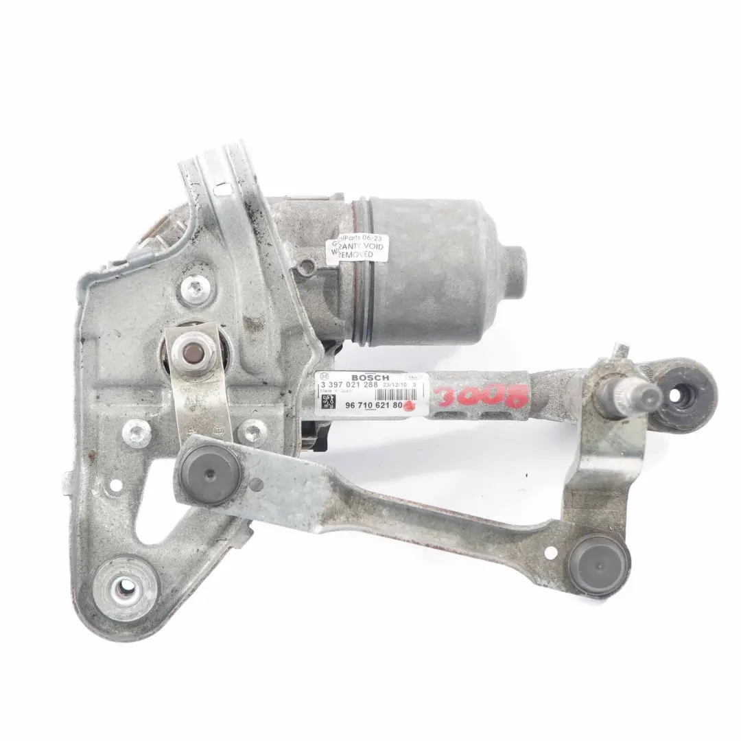 Wiper Motor Front Left N/S Windscreen Linkage System to Peugeot 3008 with Part number 9671062180 Peugeot 3008 Wiper Motor Front Left N/S Windscreen Linkage System - SKU 9671062180 - Part number 9671062180