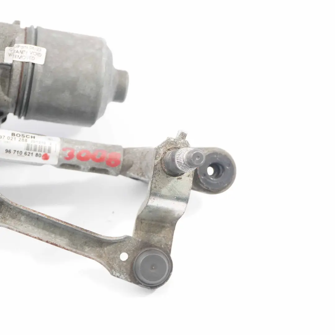 Wischermotor vorne links Scheibenwischergestänge System für Peugeot 3008 mit Teilenummer 9671062180 Peugeot 3008 Wischermotor vorne links Scheibenwischergestänge System - SKU 9671062180 - Teilenummer 9671062180