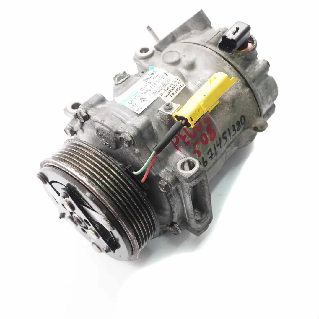 Peugeot 508 5008 2.0 HDI Air Conditioning Compressor Air Con A/C Pump - SKU 9671451380 - Part number 9671451380