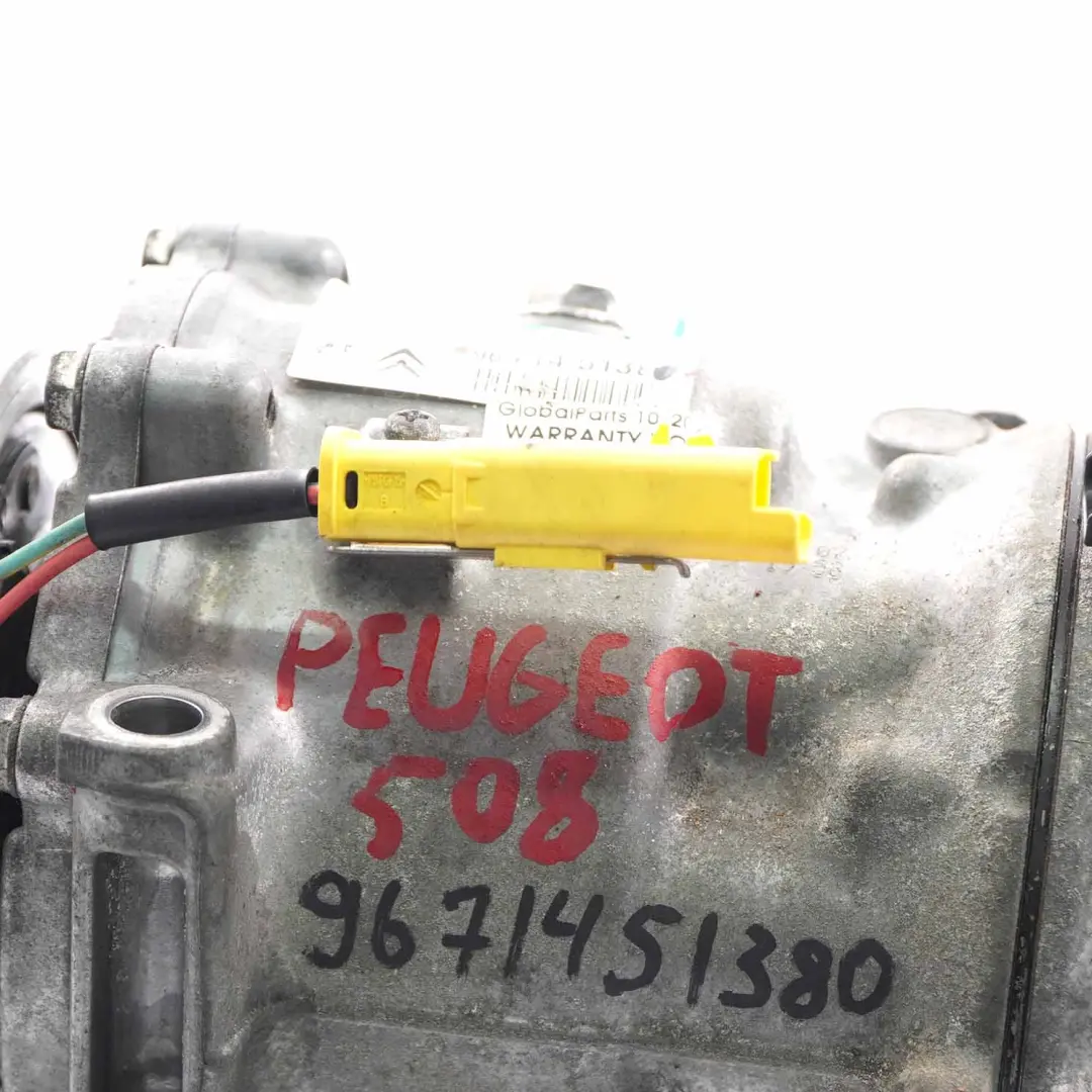 Peugeot 508 5008 2.0 HDI Air Conditioning Compressor Air Con A/C Pump - SKU 9671451380 - Part number 9671451380