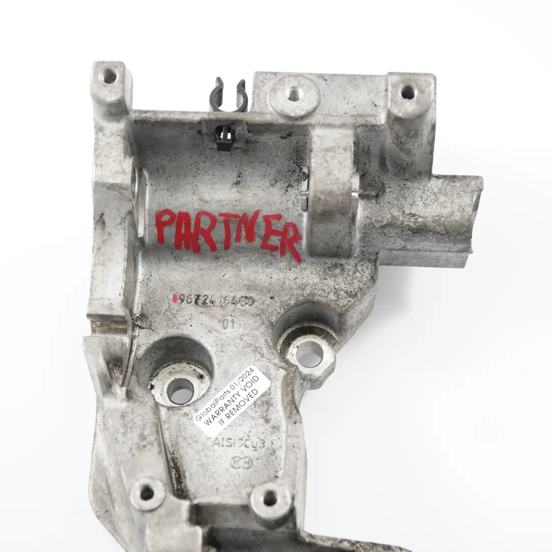 1.6HDi Engine Alternator Mount Support Bracket Holder to Peugeot Partner with Part number 9672416480 Peugeot Partner 1.6HDi Engine Alternator Mount Support Bracket Holder - SKU 9672416480 - Part number 9672416480