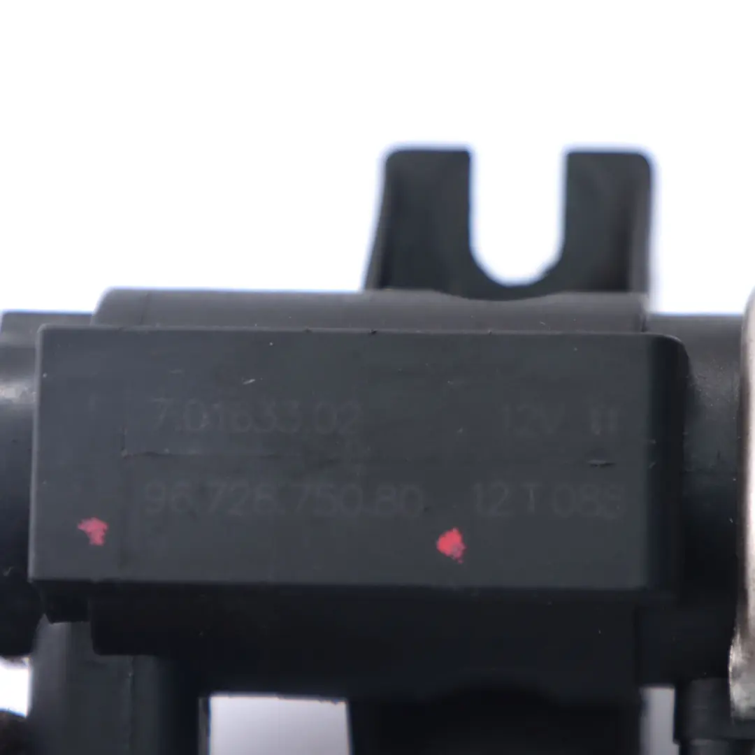 Valvola solenoide pressione turbo diesel per Peugeot 308 3008 1.6 HDI con numero di parte 9672875080 Peugeot 308 3008 1.6 HDI Valvola solenoide pressione turbo diesel - SKU 9672875080 - Numero di parte 9672875080