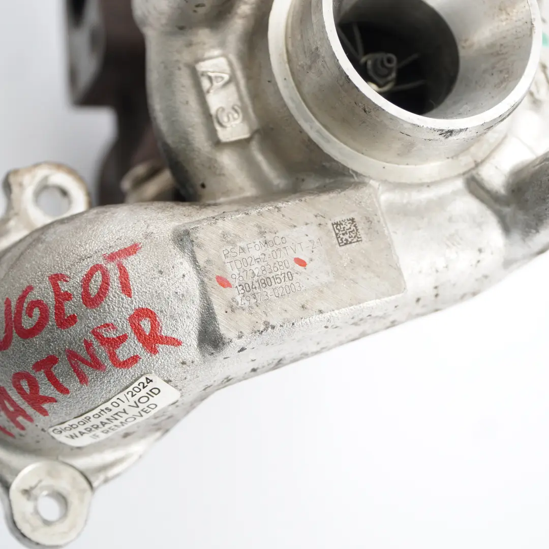 Citroen Ford Fiat 1.6 HDi TDCi Turbocharger Turbo Peugeot - SKU 9673283680 - Part number 9673283680