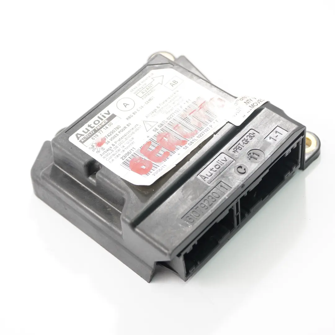 Airbag Module Citroen Berlingo Peugeot Partner Control Unit Sensor  - SKU 9674290780 - Part number 9674290780
