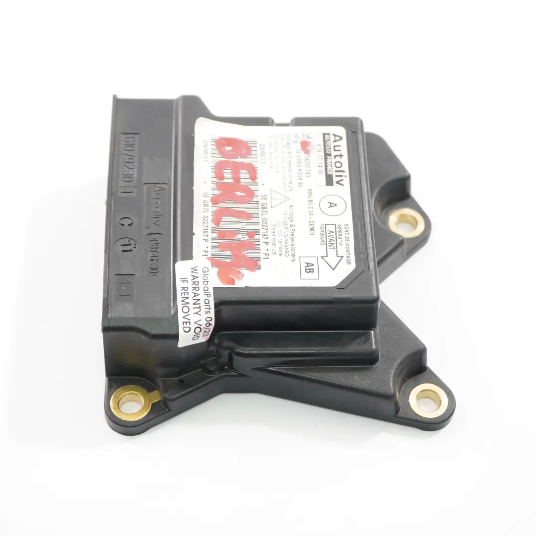 Airbag Module Citroen Berlingo Peugeot Partner Control Unit Sensor  - SKU 9674290780 - Part number 9674290780