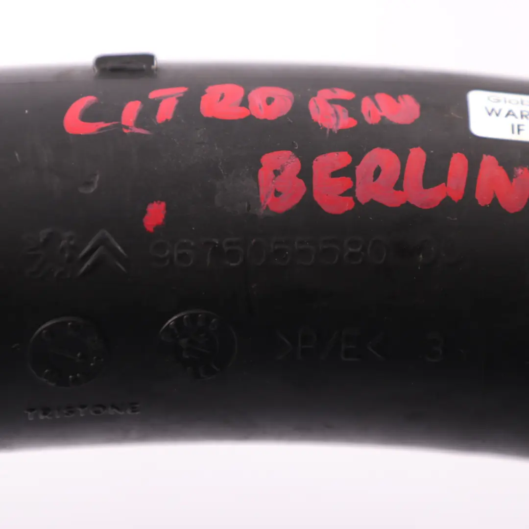 Citroen Berlingo Peugeot Partner Tuyau d'admission d'air diesel Tube pour à propos du numéro de pièce 9675055580 Citroen Berlingo Peugeot Partner Tuyau d'admission d'air diesel Tube - SKU 9675055580 - Numéro de pièce 9675055580