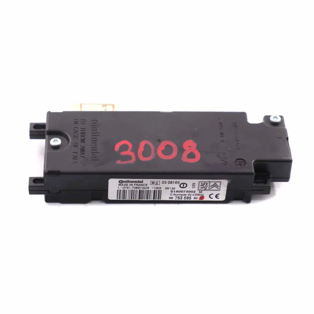 Bluetooth-Modul Multimedia-Steuergerät ECU für Peugeot 3008 mit Teilenummer 9675359580 Peugeot 3008 Bluetooth-Modul Multimedia-Steuergerät ECU - SKU 9675359580 - Teilenummer 9675359580