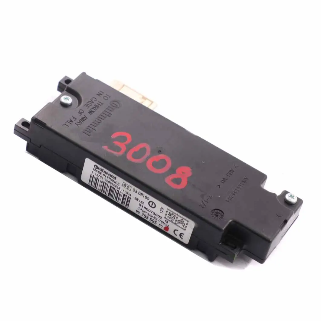 Bluetooth Module Multimedia Control Unit ECU to Peugeot 3008 with Part number 9675359580 Peugeot 3008 Bluetooth Module Multimedia Control Unit ECU - SKU 9675359580 - Part number 9675359580
