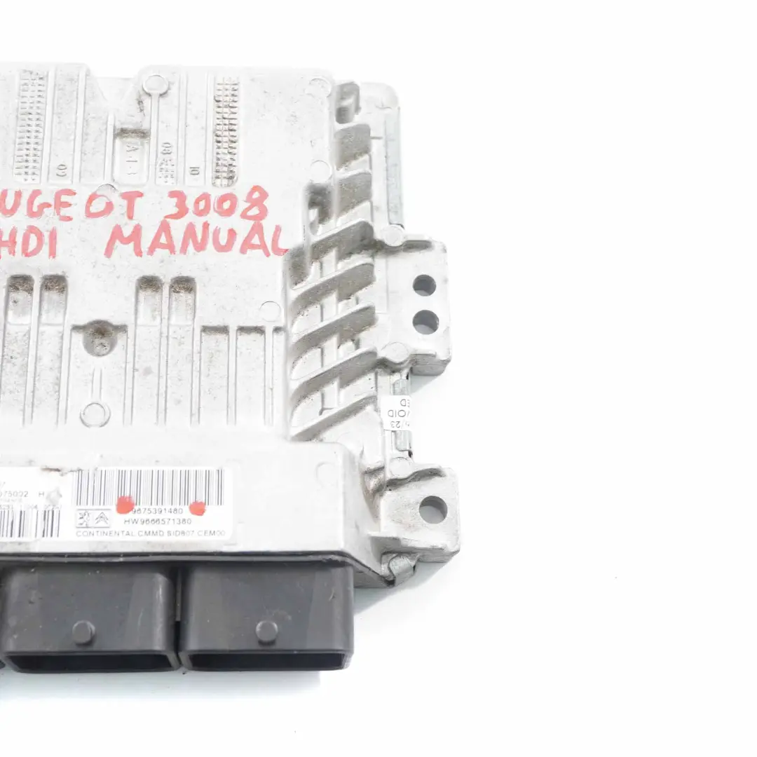 T84 DV6-C Engine Control Unit Module ECU Manual Peugeot 3008 1.6 HDI - SKU 9675391480 - Part number 9675391480
