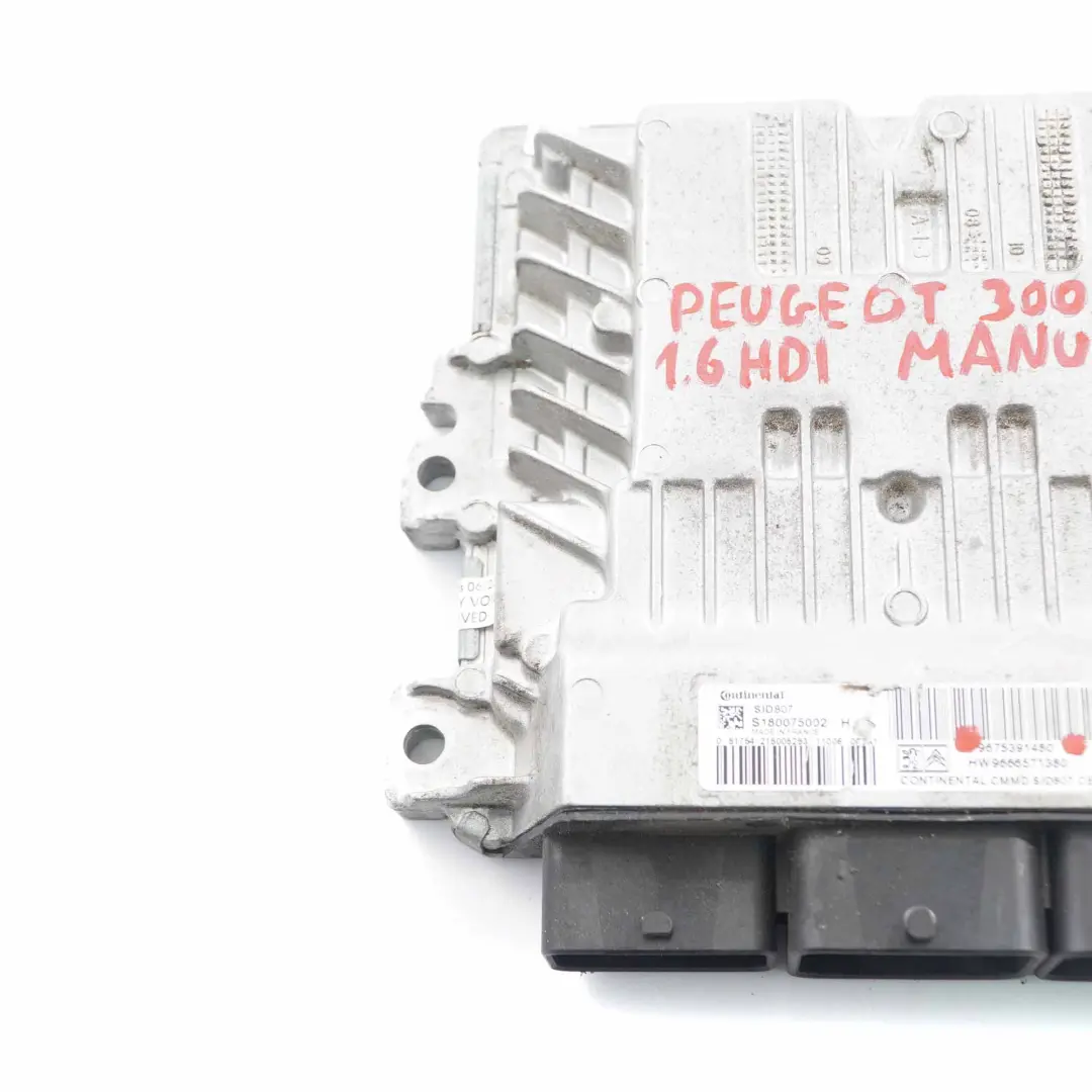 T84 DV6-C Engine Control Unit Module ECU Manual Peugeot 3008 1.6 HDI - SKU 9675391480 - Part number 9675391480