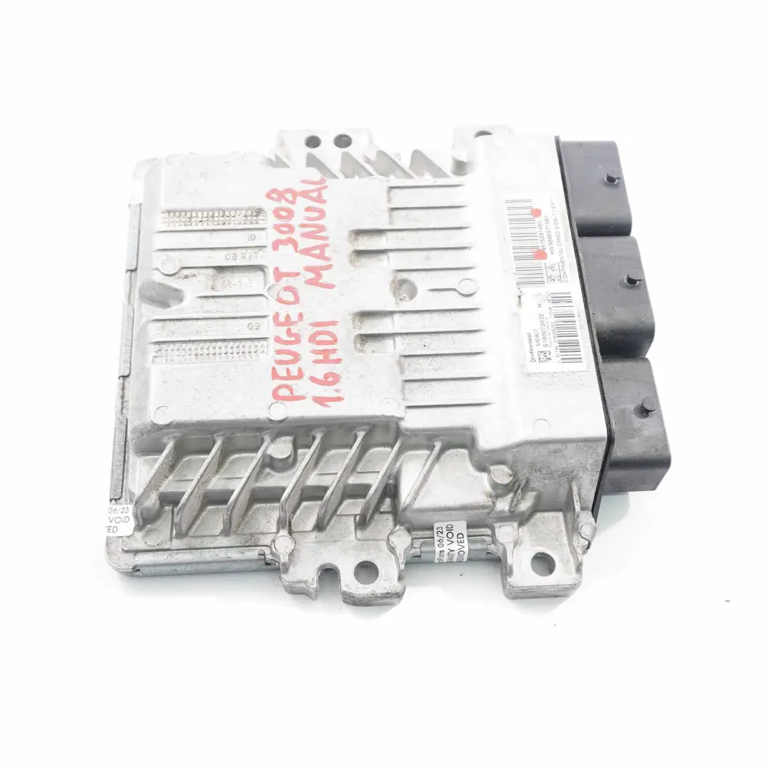 Peugeot 3008 1.6 HDI T84 DV6-C Módulo Unidad Control Motor ECU Manual - SKU 9675391480 - Número de pieza 9675391480