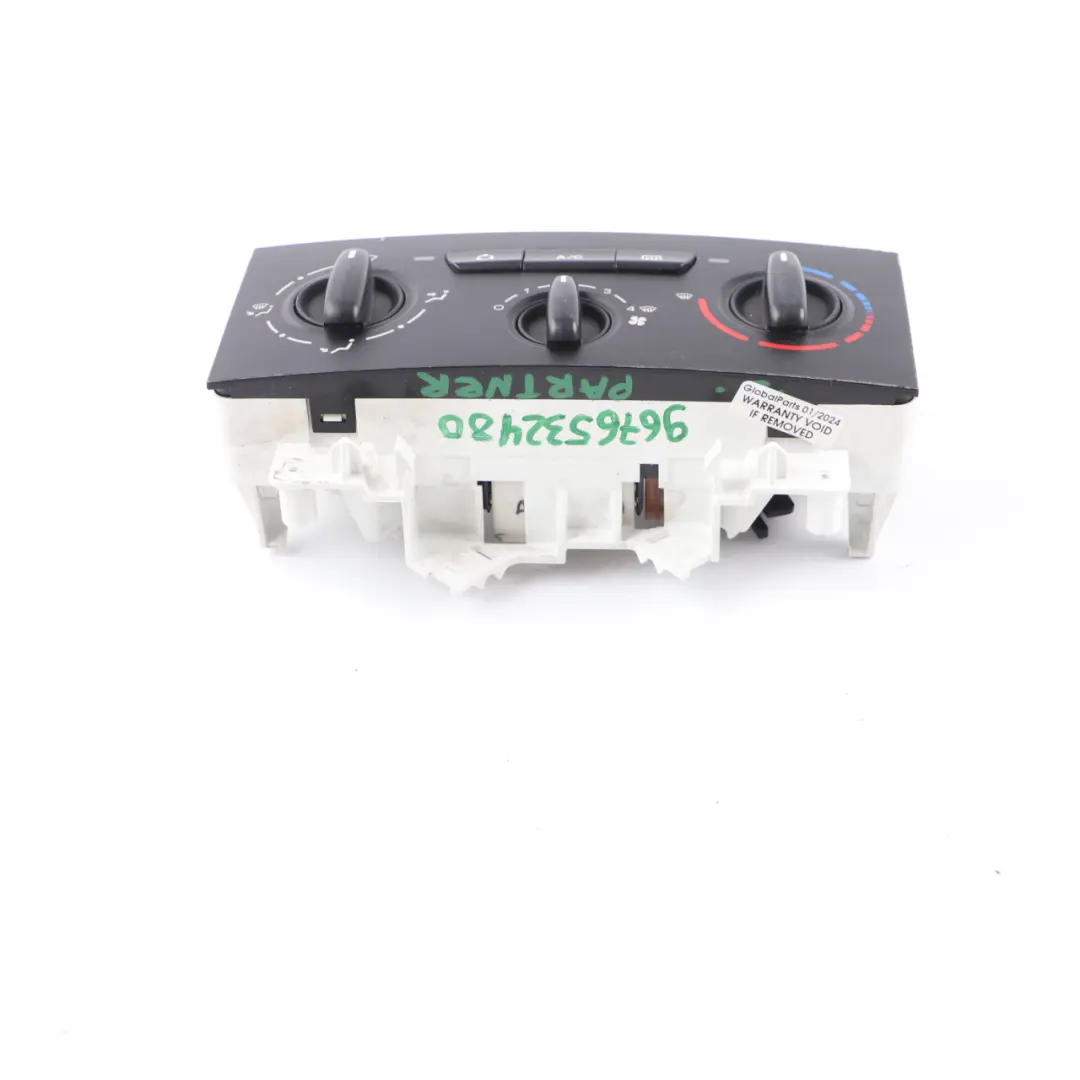 Peugeot Partner Climate Control Switch Unit Panel - SKU 9676532480  - Part number 9676532480