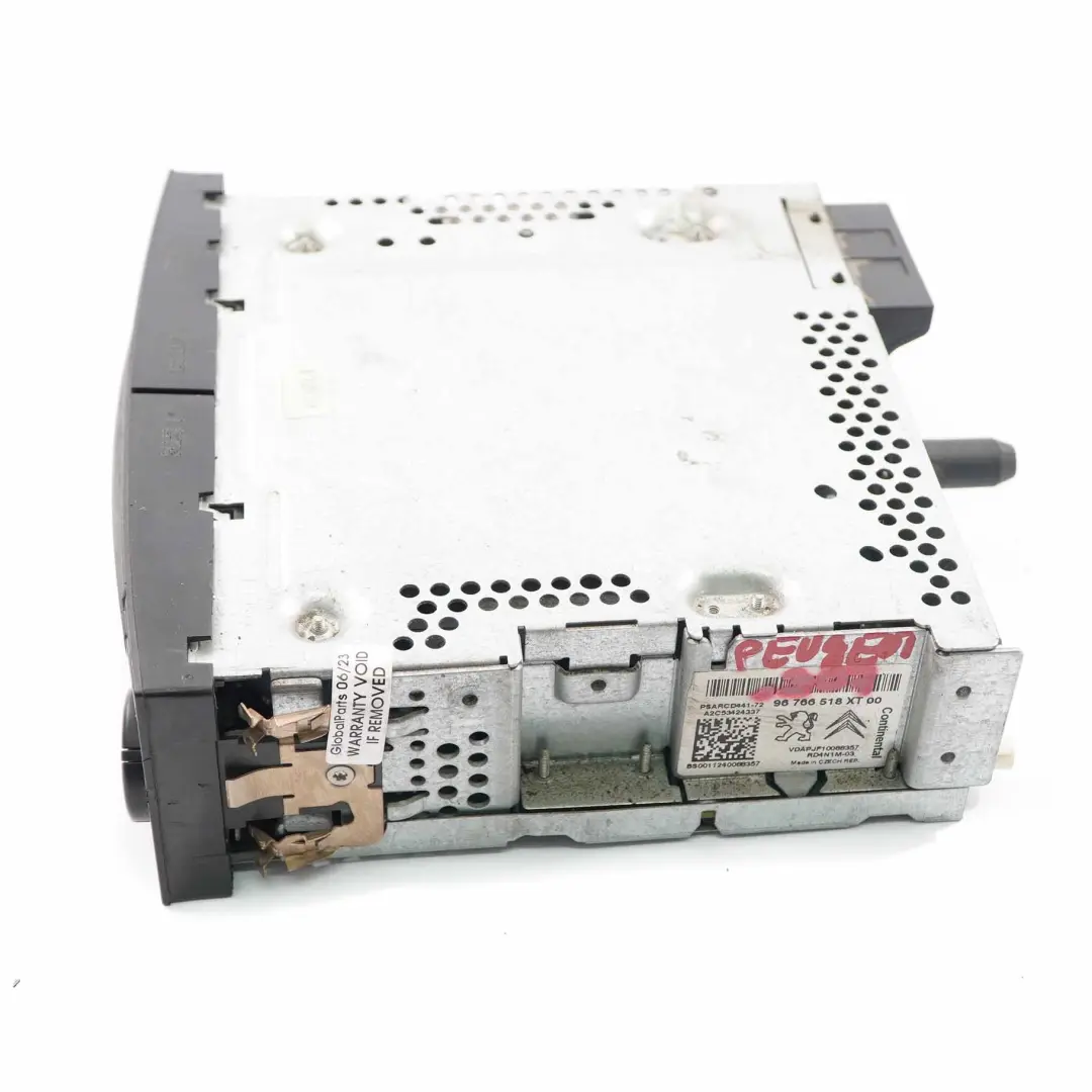 Peugeot 307 CD Player Radio Stereo Head Unit - SKU 96766518XT00 - Part number 96766518XT00