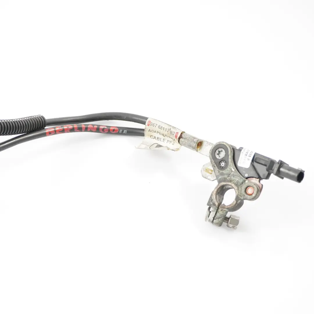  Citroen Berlingo Peugeot Partner Battery Terminal Earth Cable Wiring - SKU 9676811780 - Part number 9676811780