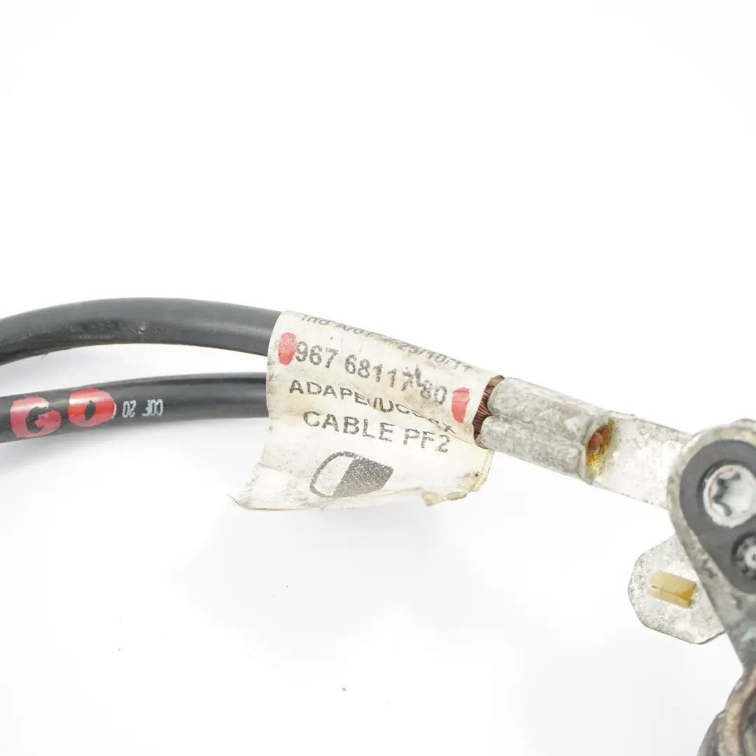 Citroen Berlingo Peugeot Partner Battery Terminal Earth Cable Wiring to with Part number 9676811780 Citroen Berlingo Peugeot Partner Battery Terminal Earth Cable Wiring - SKU 9676811780 - Part number 9676811780