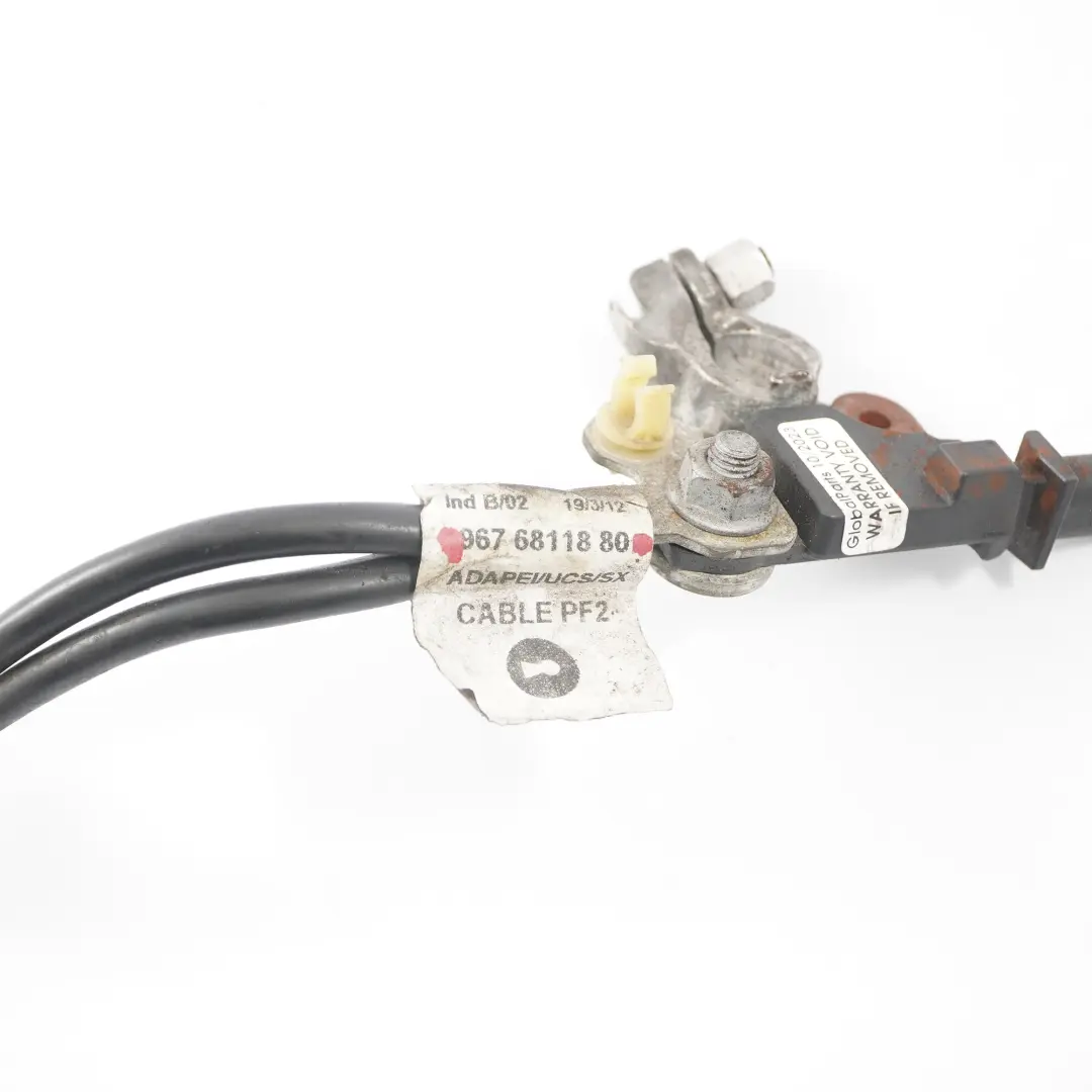Peugeot 307 3008 1.6 HDI Negative Battery Terminal Cable Wiring - SKU 9676811880 - Part number 9676811880