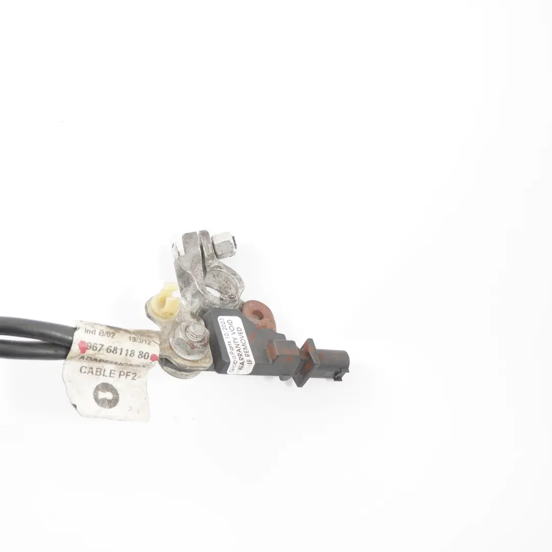 Peugeot 307 3008 1.6 HDI Negative Battery Terminal Cable Wiring - SKU 9676811880 - Part number 9676811880