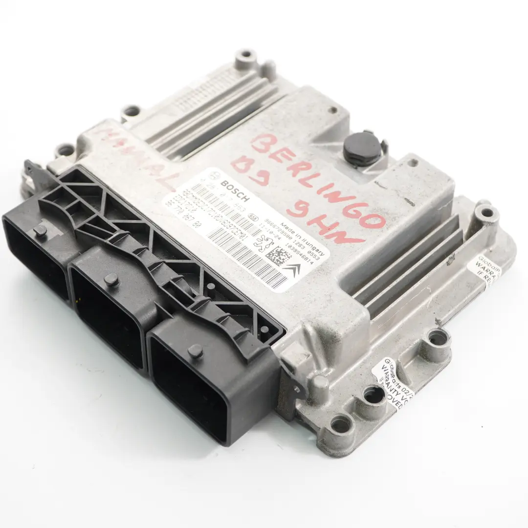  Citroen Berlingo B9 1.6 HDI 9HN Komputer Sterownik Silnika EDC - SKU 9677006780 - Numer Części 9677006780