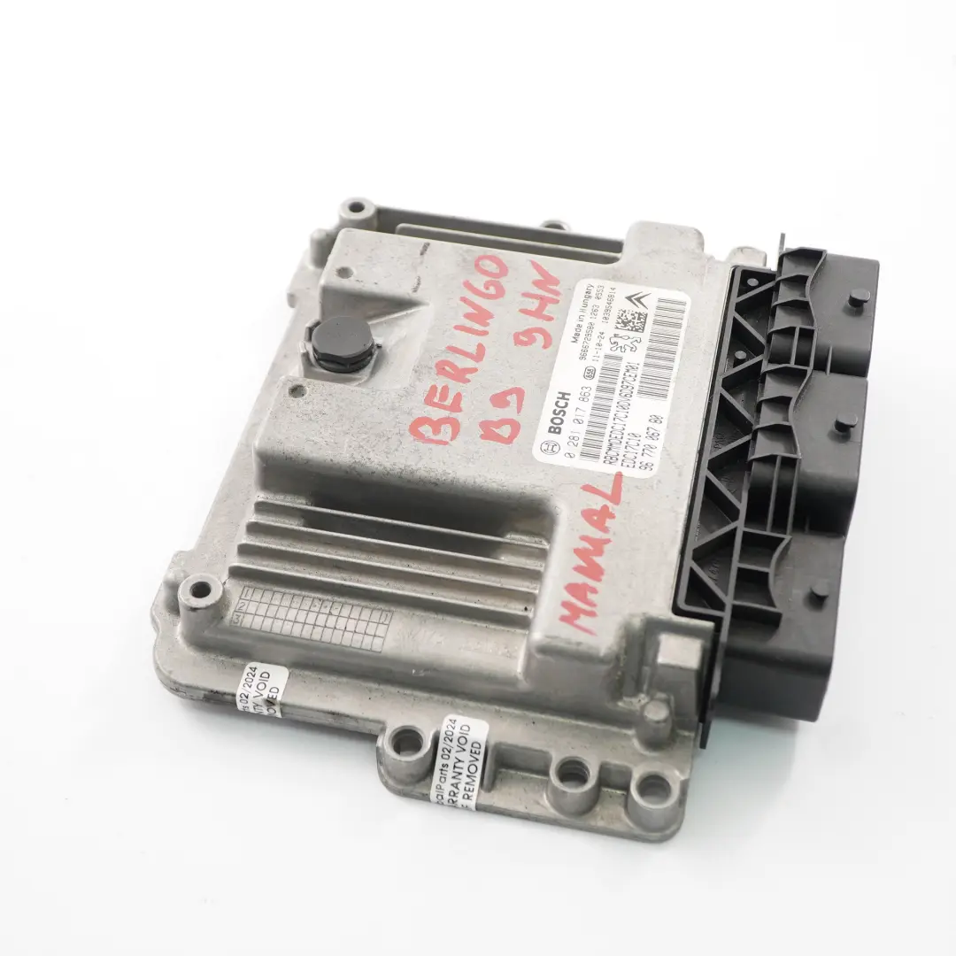 Citroen Berlingo B9 1.6 HDI 9HN Komputer Sterownik Silnika EDC do o numerze 9677006780 Citroen Berlingo B9 1.6 HDI 9HN Komputer Sterownik Silnika EDC - SKU 9677006780 - Numer Części 9677006780