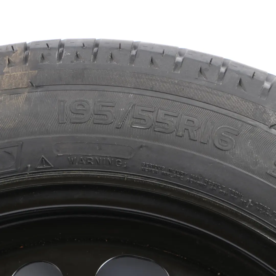  Spare Wheel Peugeot 208 MWFR 55X Compact Wheel Steel R16 Tyre 195/55 - SKU 9677088480 - Part number 9677088480