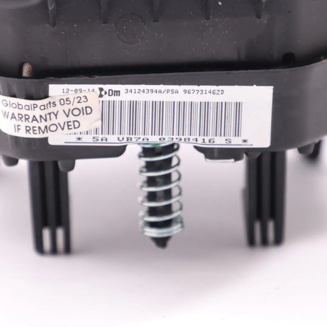 Citroen Berlingo Steering Wheel Driver's Side Airbag Module Air Bag to with Part number 96773146ZD Citroen Berlingo Steering Wheel Driver's Side Airbag Module Air Bag - SKU 96773146ZD - Part number 96773146ZD