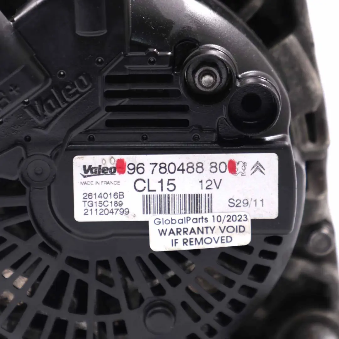  Alternator Generator Peugeot 208 308 Partner Diesel 12V - SKU 9678048880 - Part number 9678048880