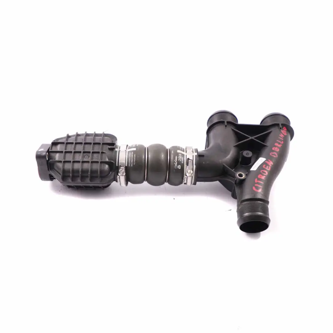 Citroen Berlingo 1.6HDI Diesel Intercooler Hose Air Intake Pipe to with Part number 9678406580 Citroen Berlingo 1.6HDI Diesel Intercooler Hose Air Intake Pipe - SKU 9678406580 - Part number 9678406580