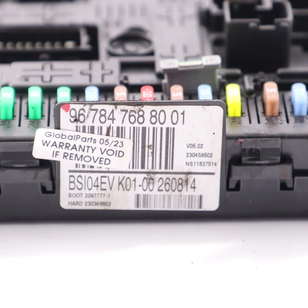  Unidad control Citroen Berlingo Módulo control carrocería BSI - SKU 9.67848E+11 - Número de pieza 967847688001