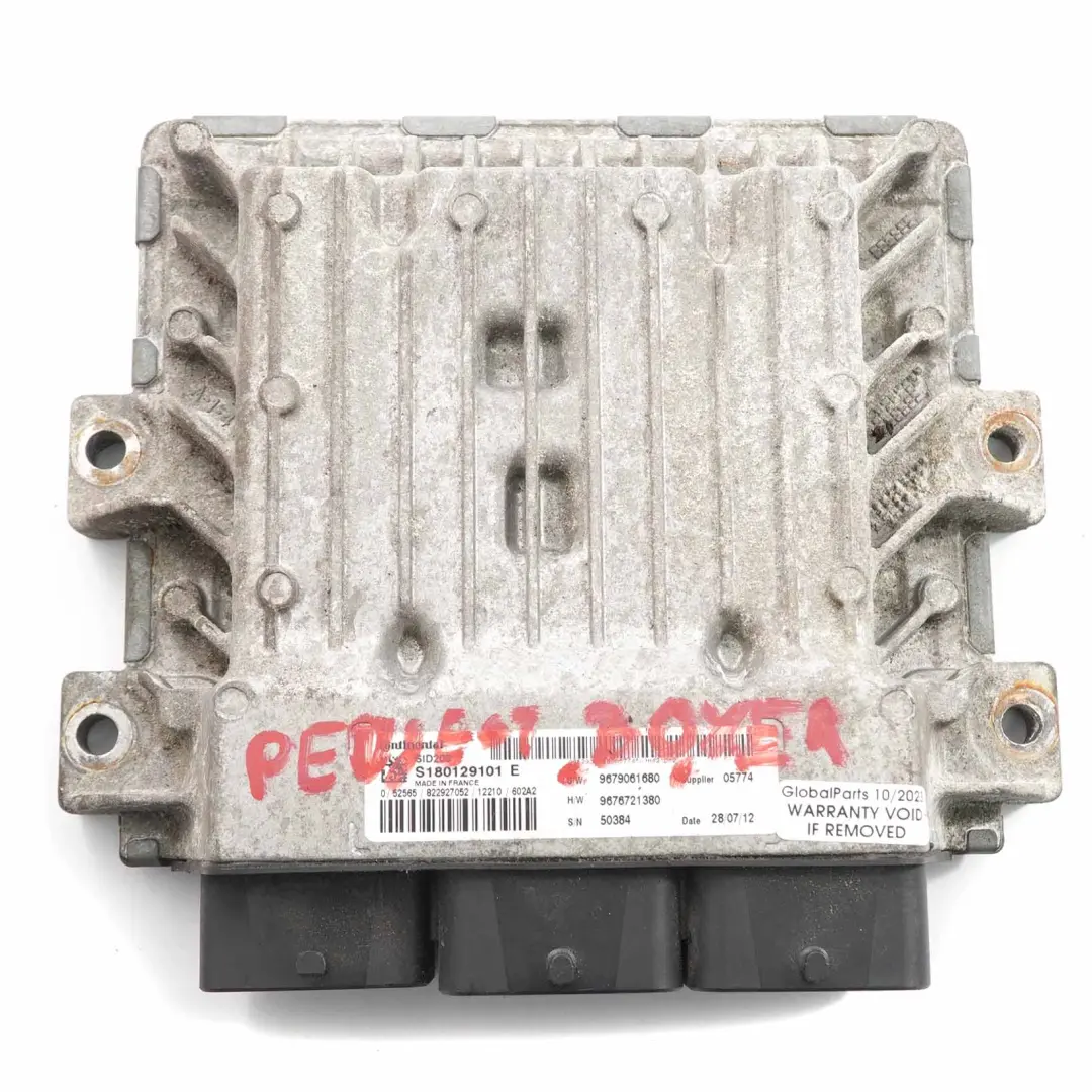 Peugeot Boxer 2.2 Puma Diesel Engine Control Unit ECU Module - SKU 9679061680 - Part number 9679061680
