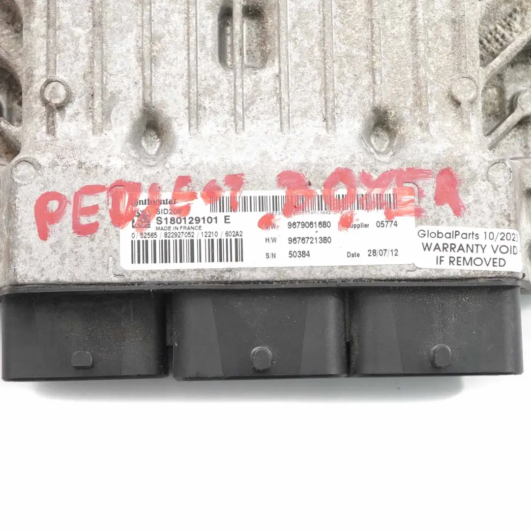 Peugeot Boxer 2.2 Puma Diesel Engine Control Unit ECU Module - SKU 9679061680 - Part number 9679061680