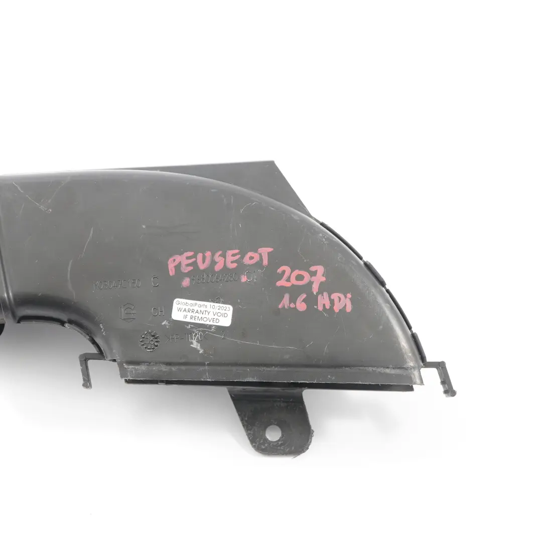 ingresso aria canale guida condotto tubo flessibile per Peugeot 207 con numero di parte 9680064280 Peugeot 207 ingresso aria canale guida condotto tubo flessibile - SKU 9680064280 - Numero di parte 9680064280