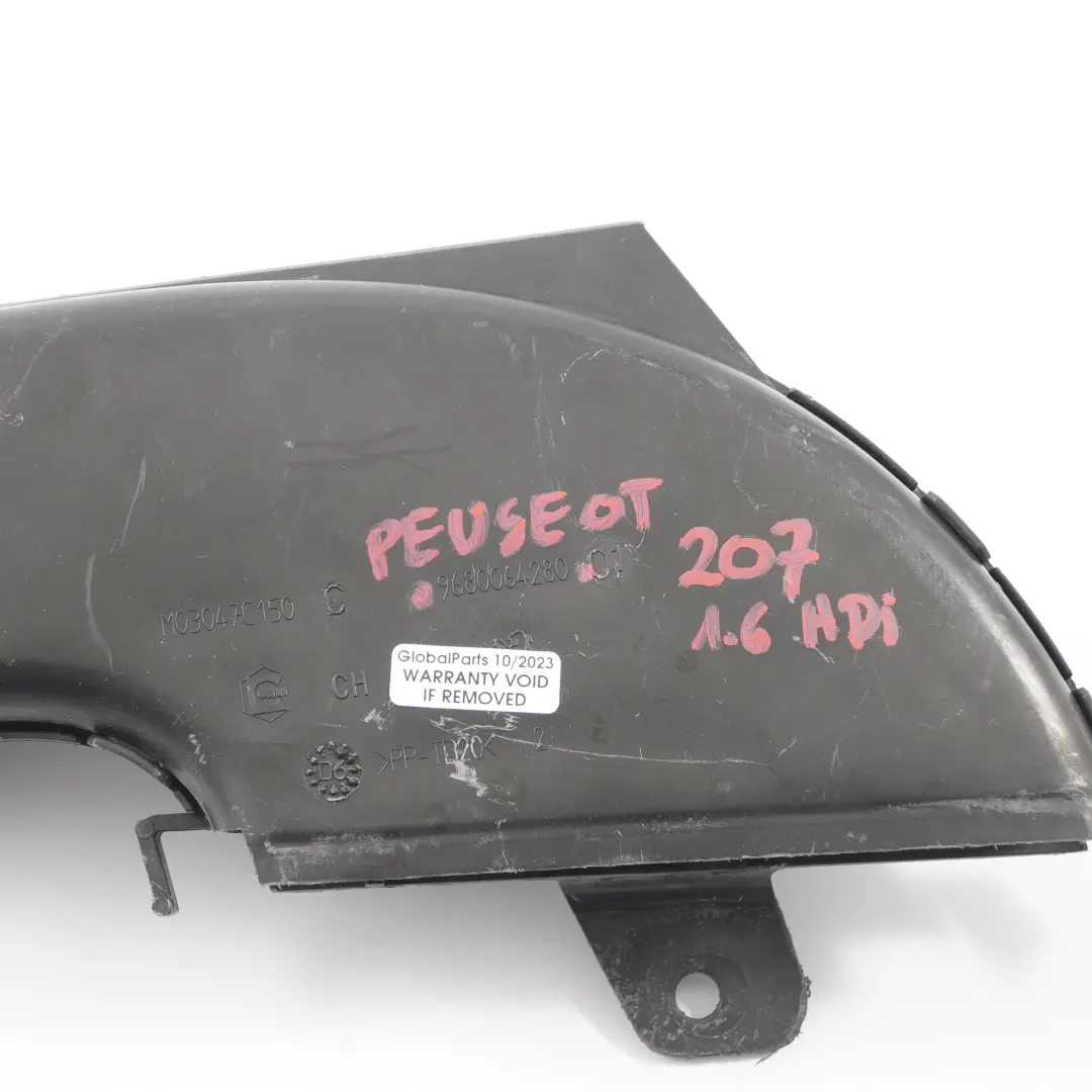 Entrada de Aire Canal Guía Conducto Tubo para Peugeot 207 con número de pieza 9680064280 Peugeot 207 Entrada de Aire Canal Guía Conducto Tubo - SKU 9680064280 - Número de pieza 9680064280